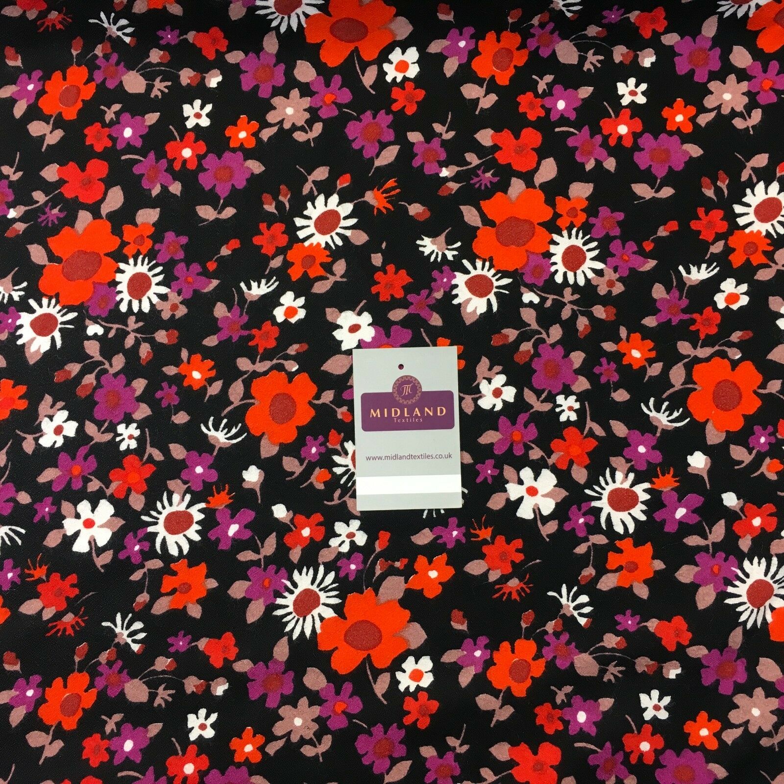 Ditsy Floral Textured Winter dress fabric 35' Wide M786 Mtex