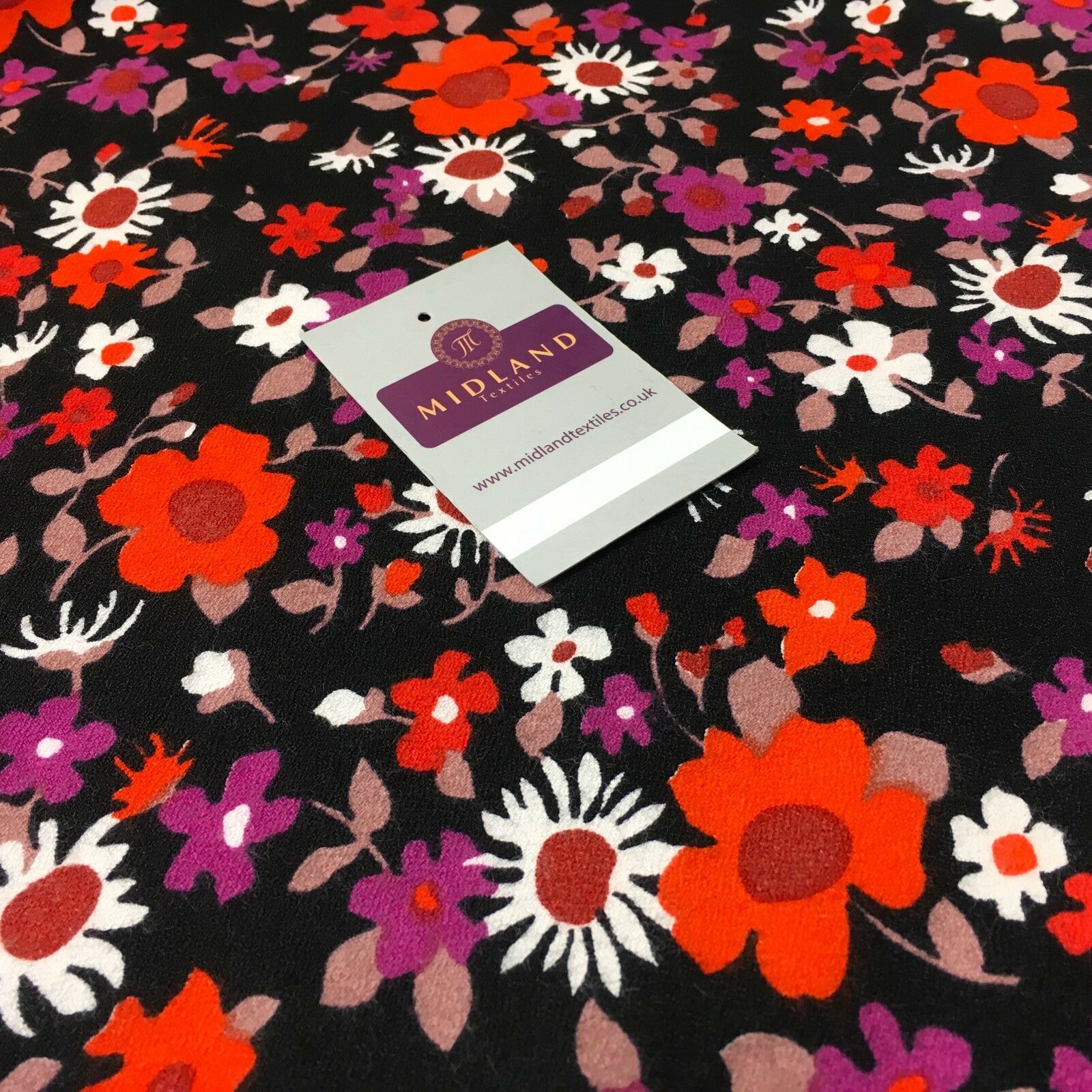 Ditsy Floral Textured Winter dress fabric 35' Wide M786 Mtex