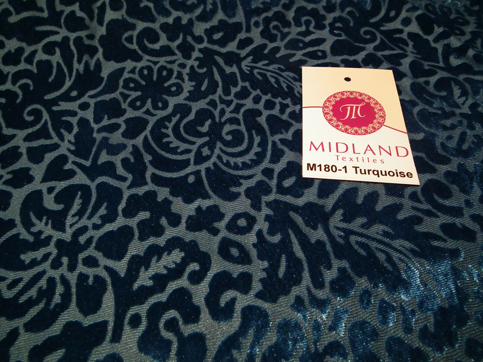 Floral Burnout 2 way stretch Jersey velvet semi transparent 58' Wide M180