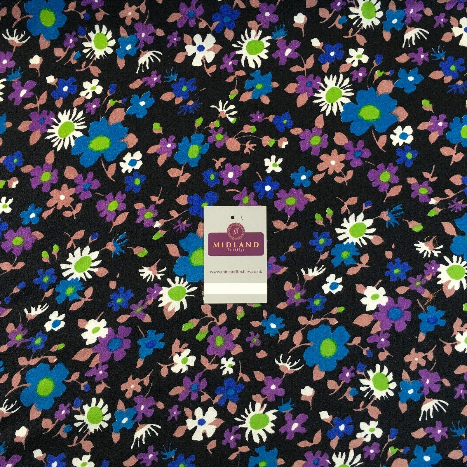 Ditsy Floral Textured Winter dress fabric 35' Wide M786 Mtex