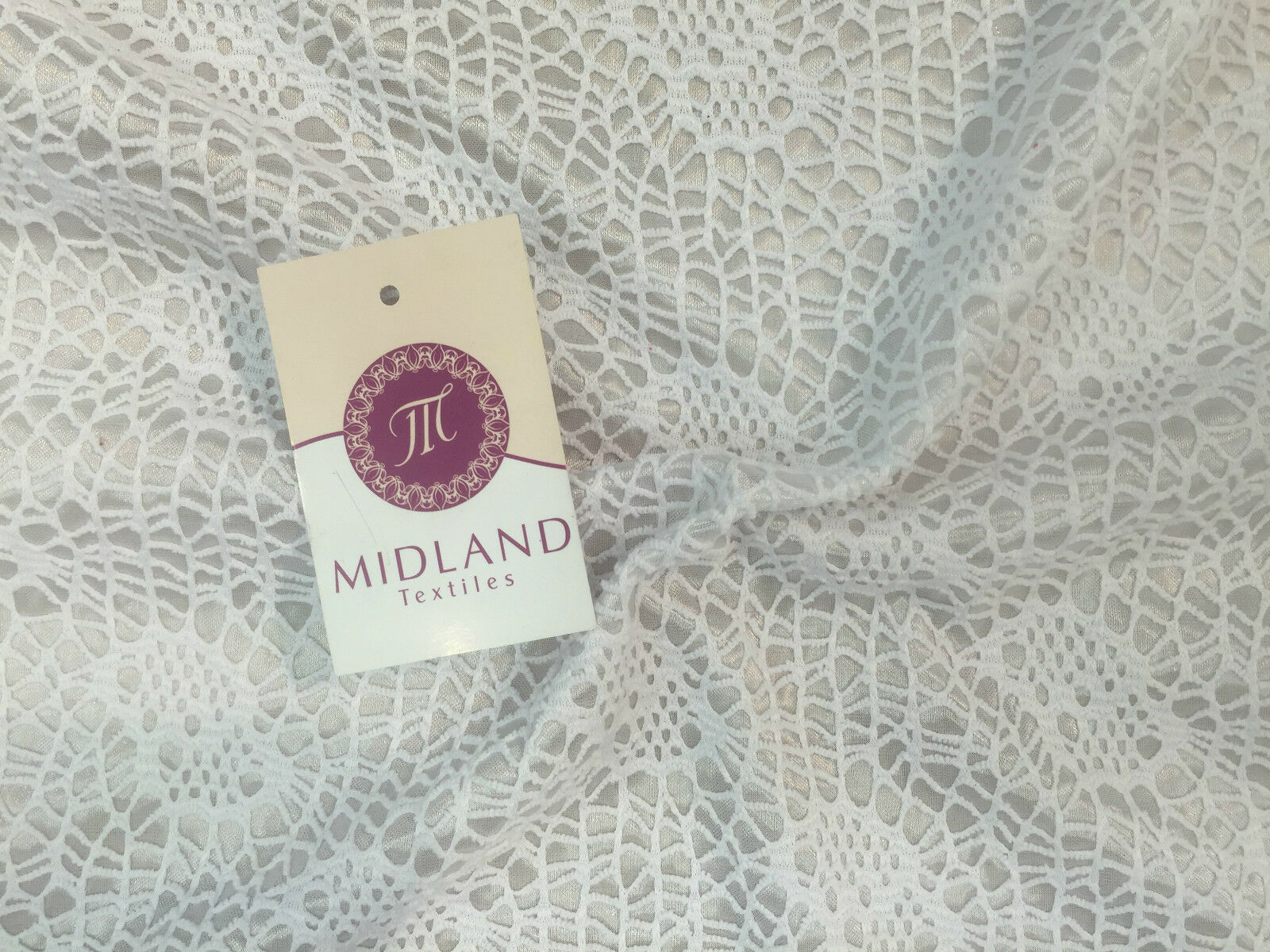 Exquisite Floral Satin Backed Bonded Lace Net - 58