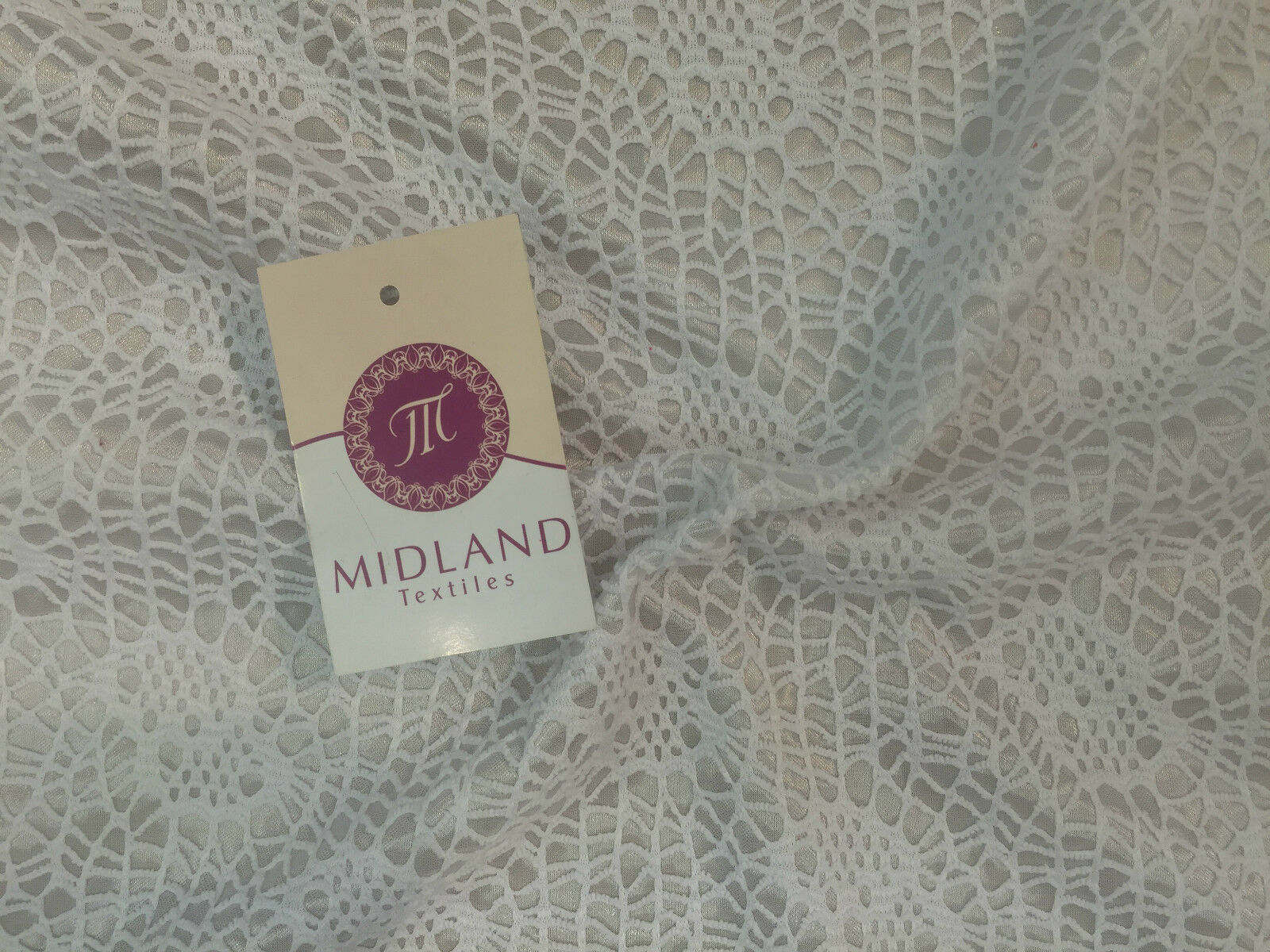 Exquisite Floral Satin Backed Bonded Lace Net - 58