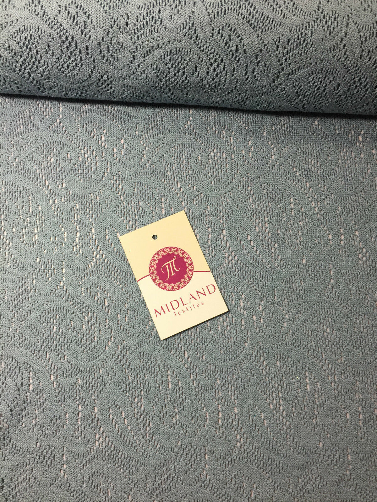 Floral Paisley Soft Lace Mesh Crochet Semi Transparent Dress Fabric 58' Mtex