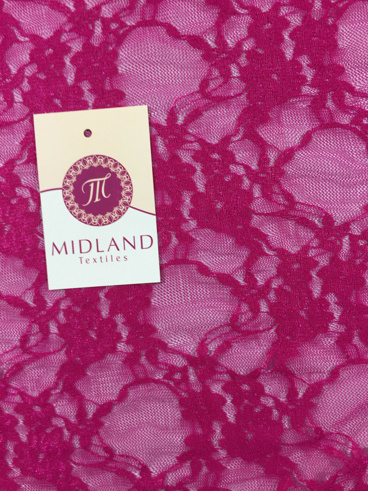 Floral Cersie Pink Lace Mesh Semi Transparent Dress fabric 58' Wide M186-17 Mtex