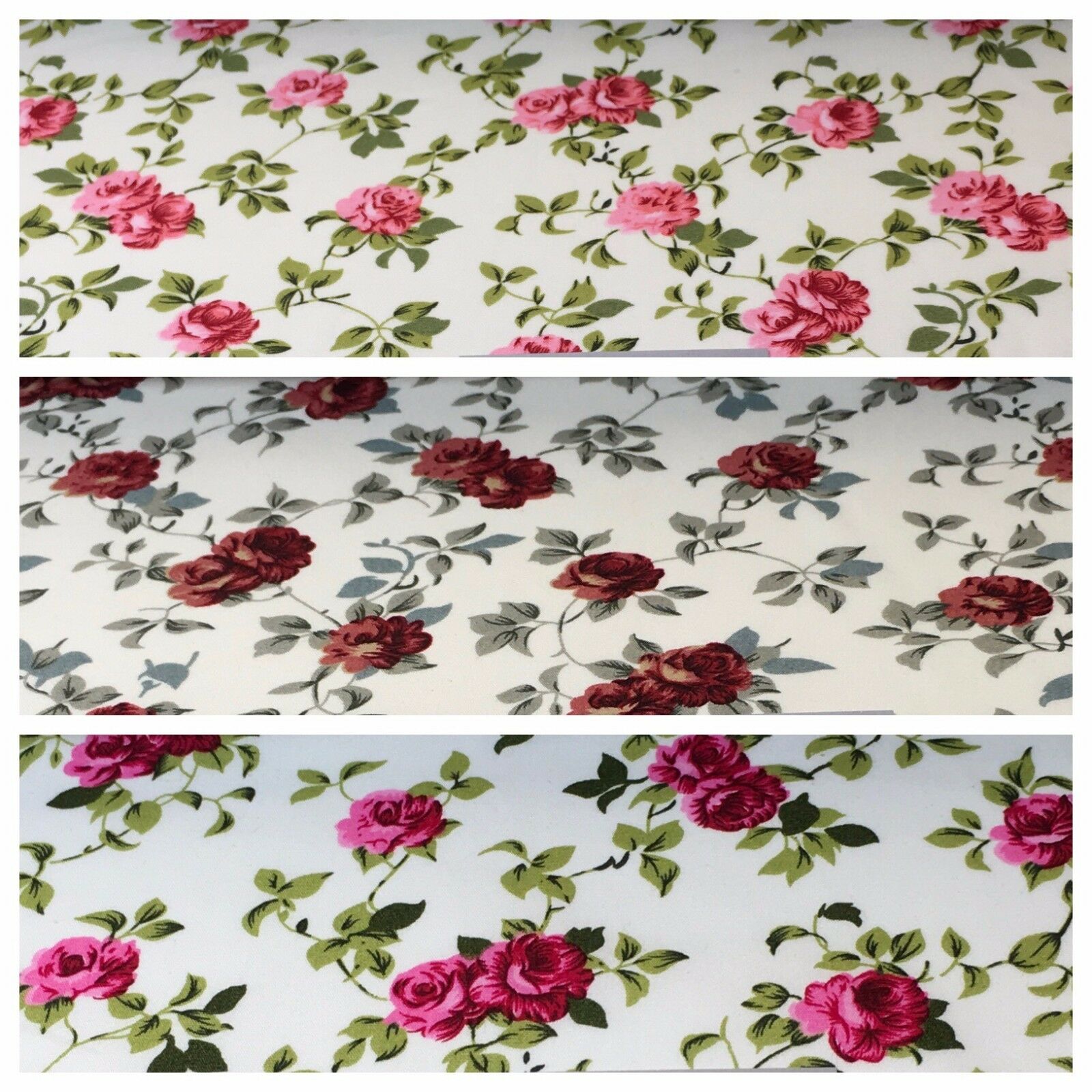 Floral Vintage Shabby Chic 100% Cotton printed fabric 44' M743 Mtex