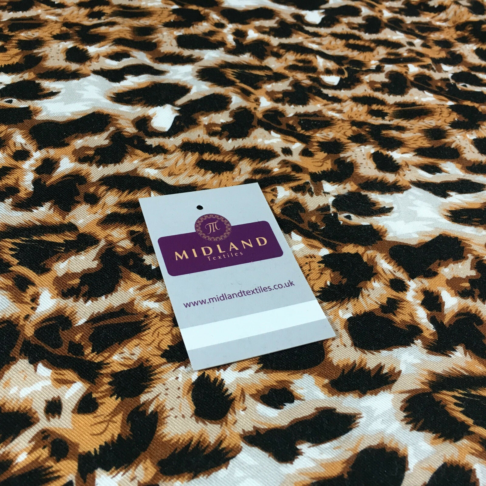 Animal theme Printed twill viscose dress and scarf fabric 58' wide M713