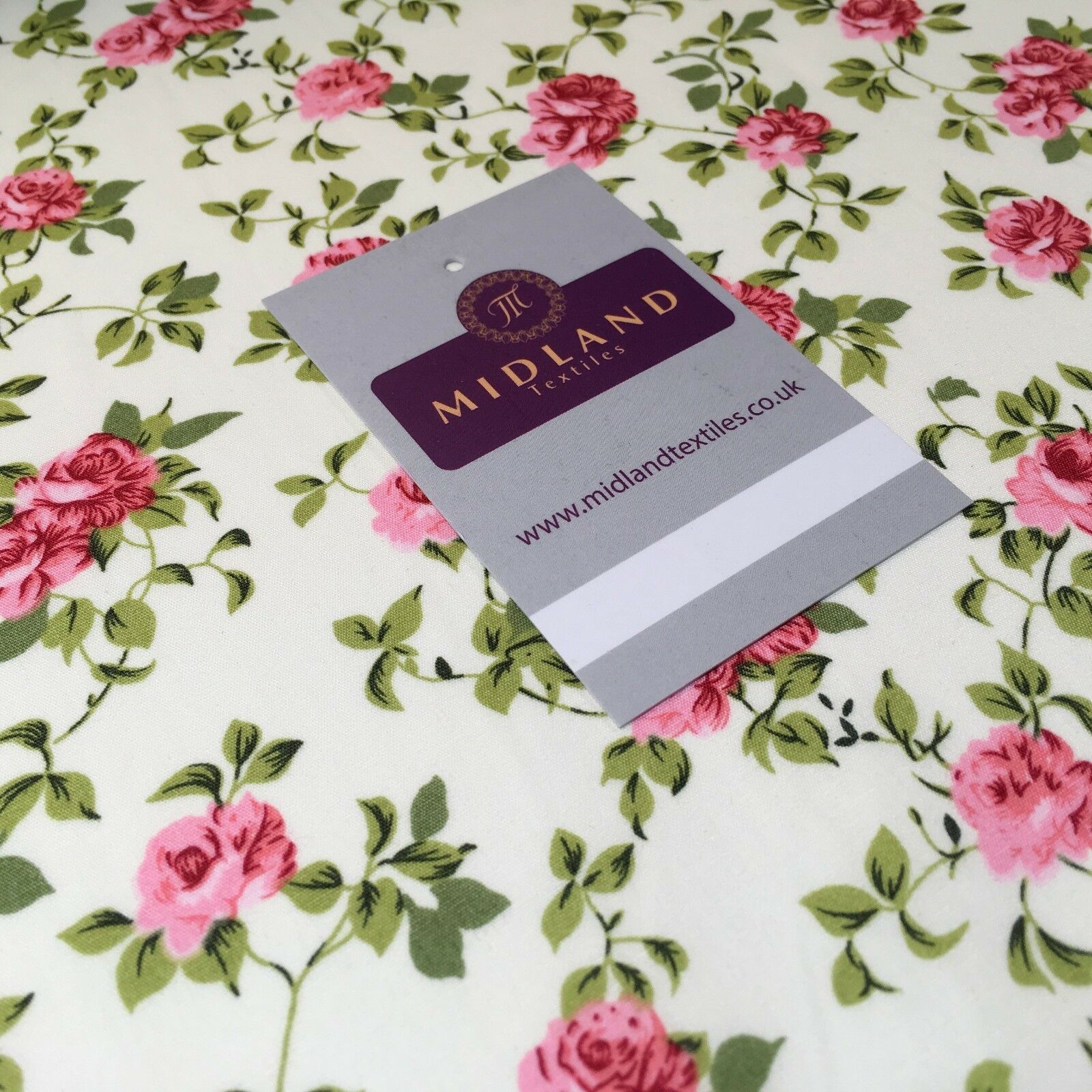 Floral Vintage Shabby Chic 100% Cotton printed fabric 44' M743 Mtex