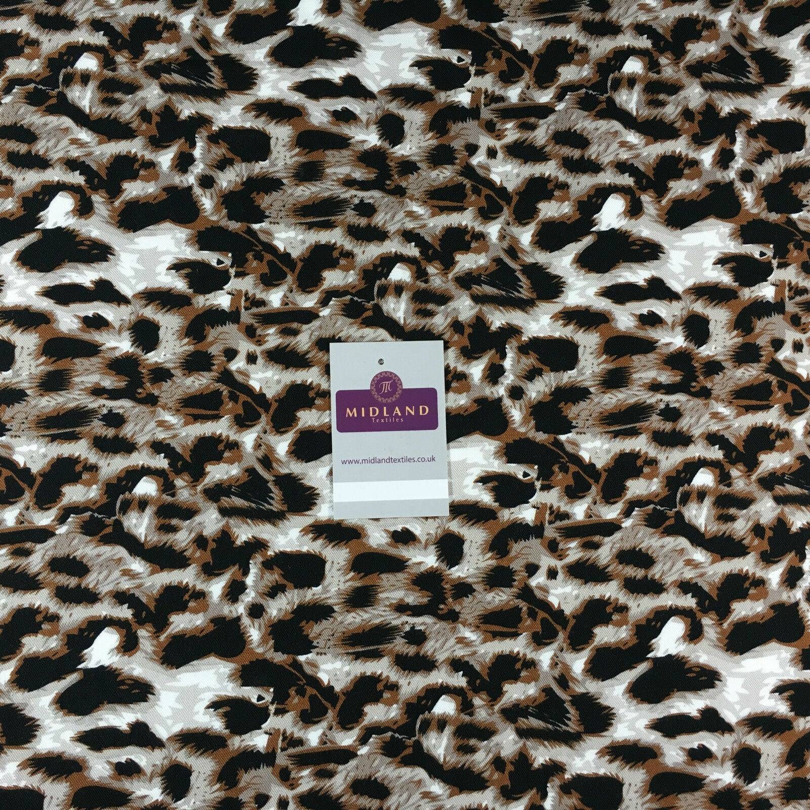 Animal theme Printed twill viscose dress and scarf fabric 58' wide M713