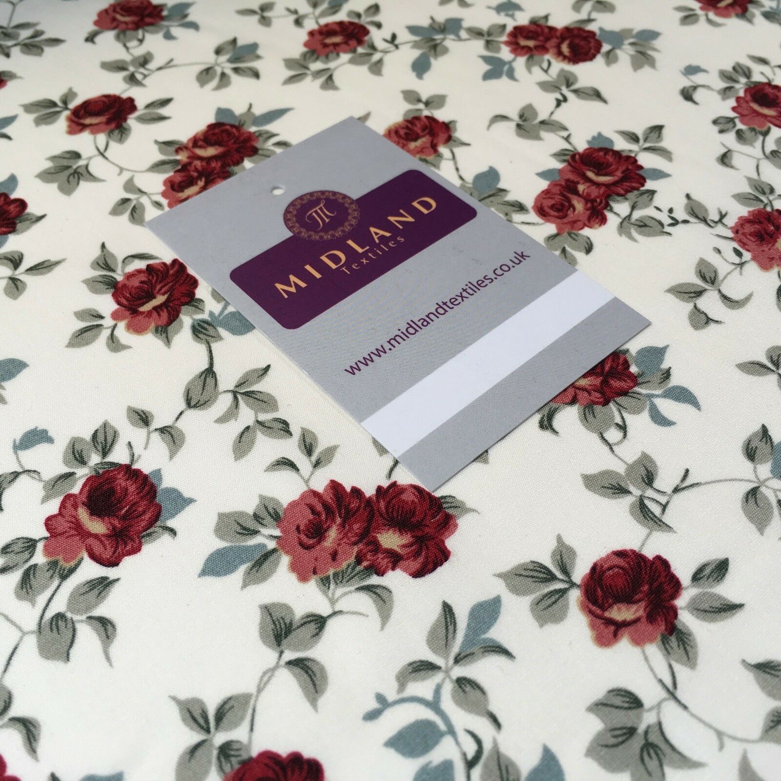 Floral Vintage Shabby Chic 100% Cotton printed fabric 44' M743 Mtex