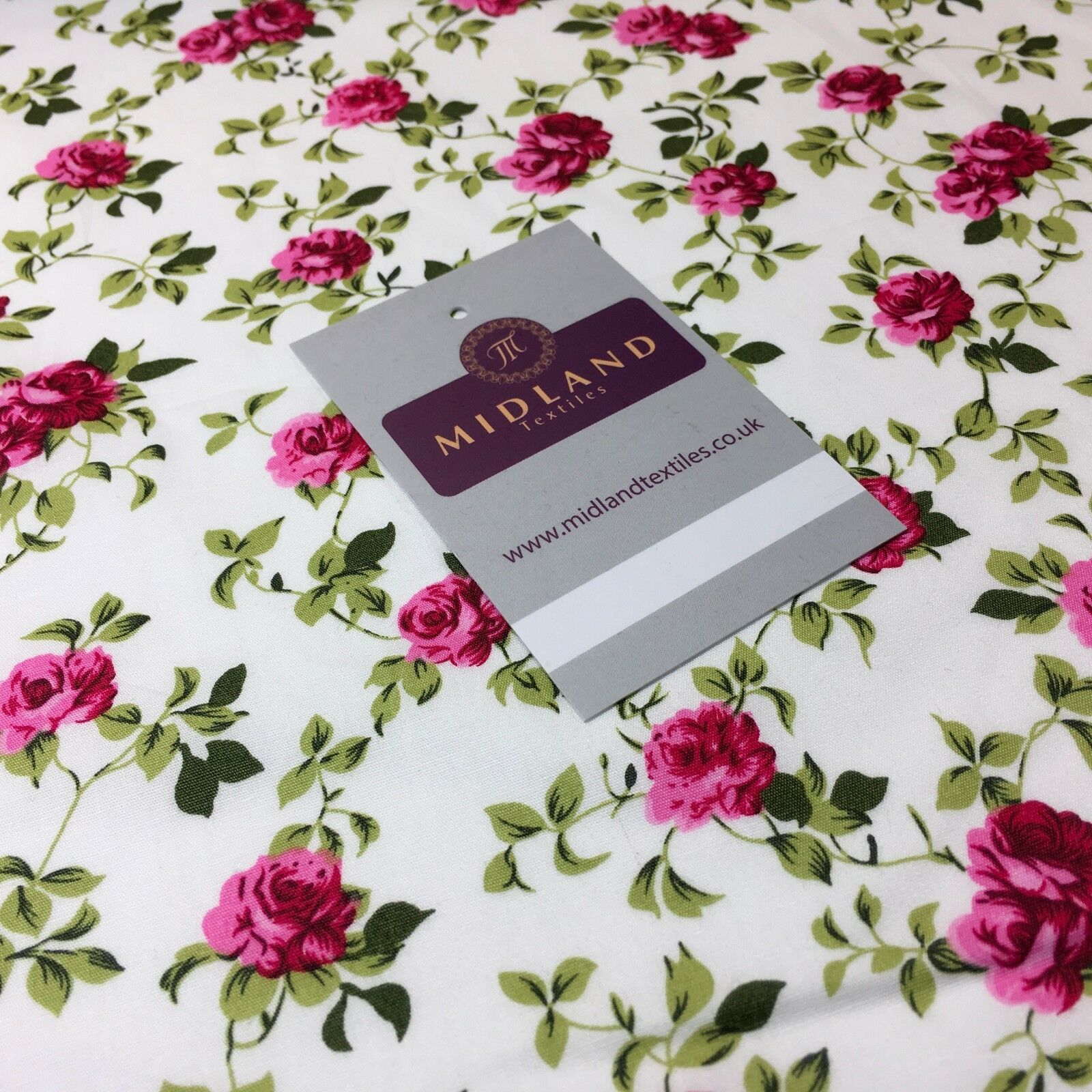 Floral Vintage Shabby Chic 100% Cotton printed fabric 44' M743 Mtex