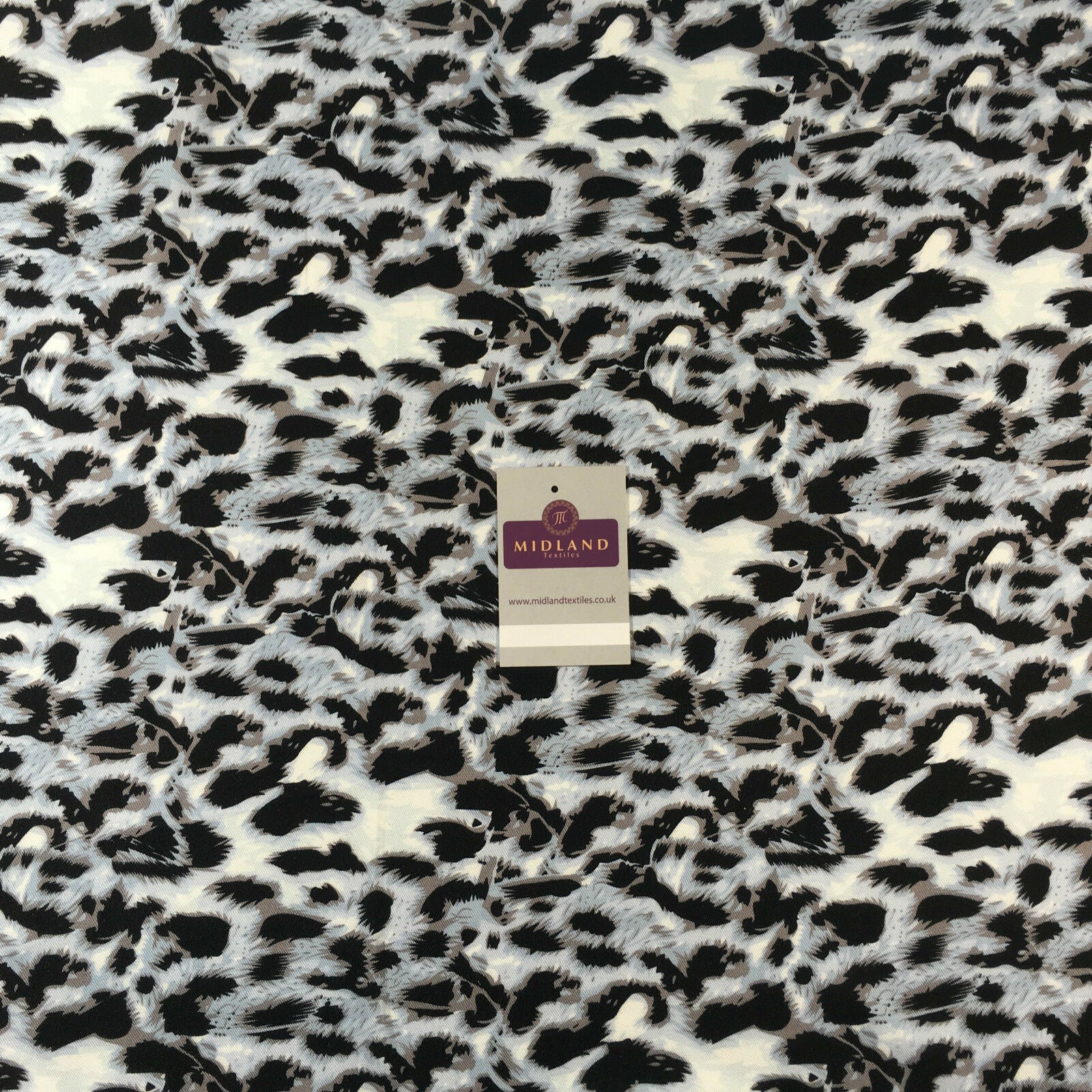 Animal theme Printed twill viscose dress and scarf fabric 58' wide M713