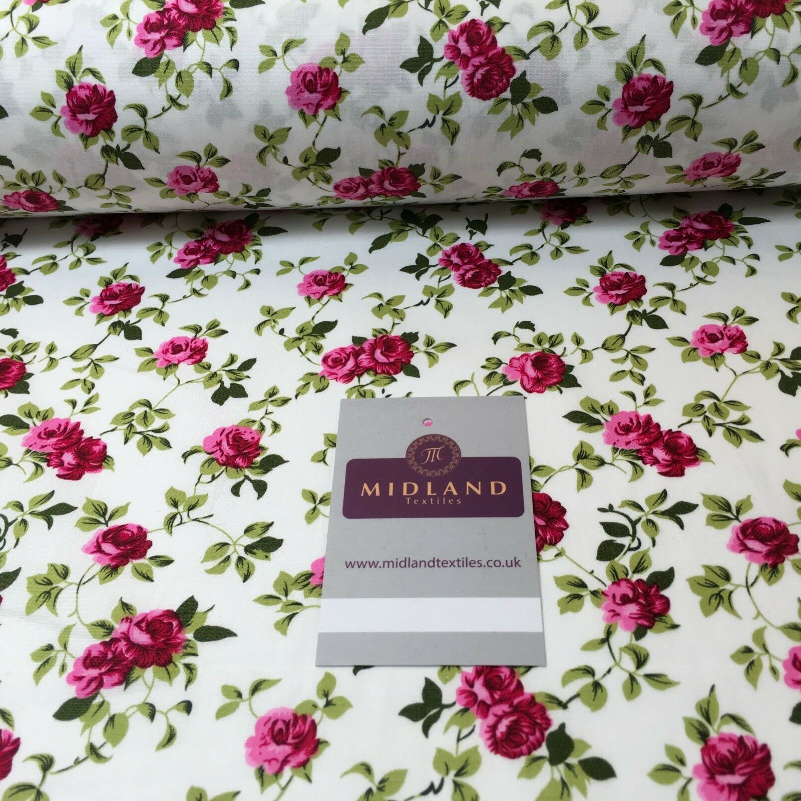 Floral Vintage Shabby Chic 100% Cotton printed fabric 44' M743 Mtex