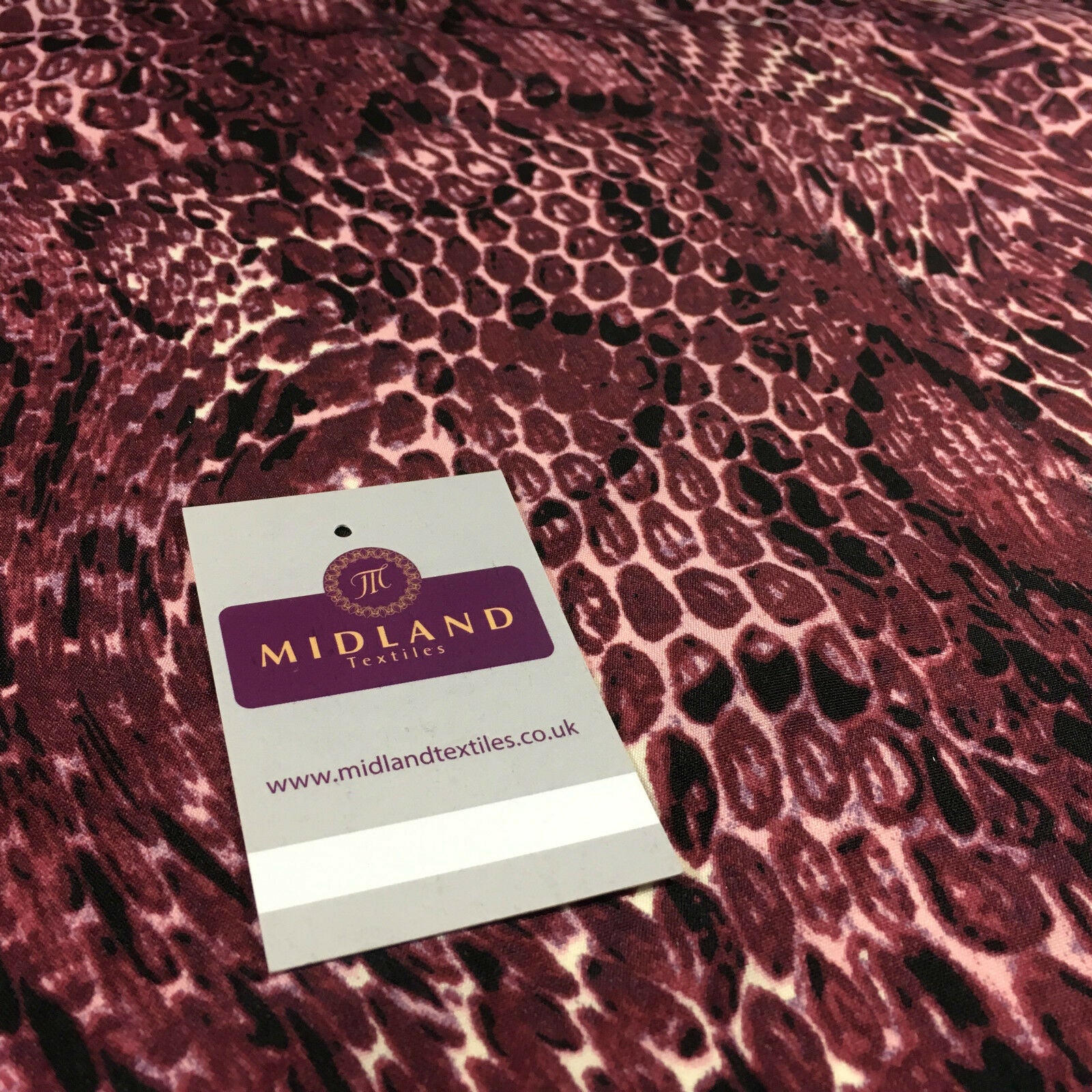 Animal Printed Peach crepe dress, Scarf, skirt fabric  58' wide M714 Mtex