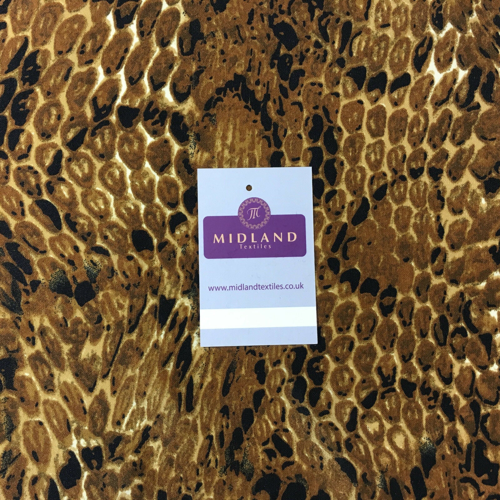 Animal Printed Peach crepe dress, Scarf, skirt fabric  58' wide M714 Mtex