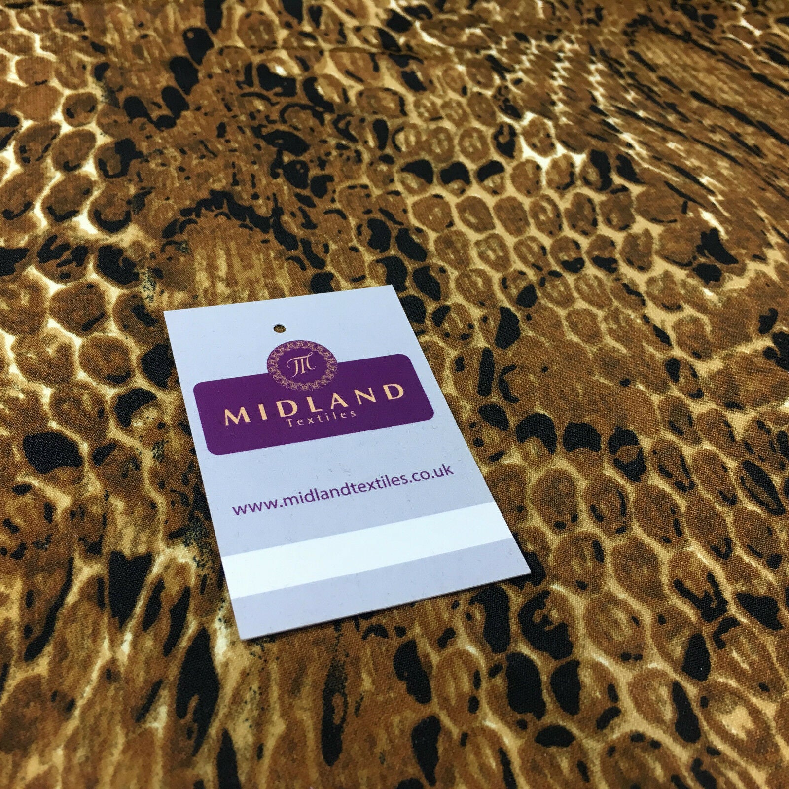 Animal Printed Peach crepe dress, Scarf, skirt fabric  58' wide M714 Mtex