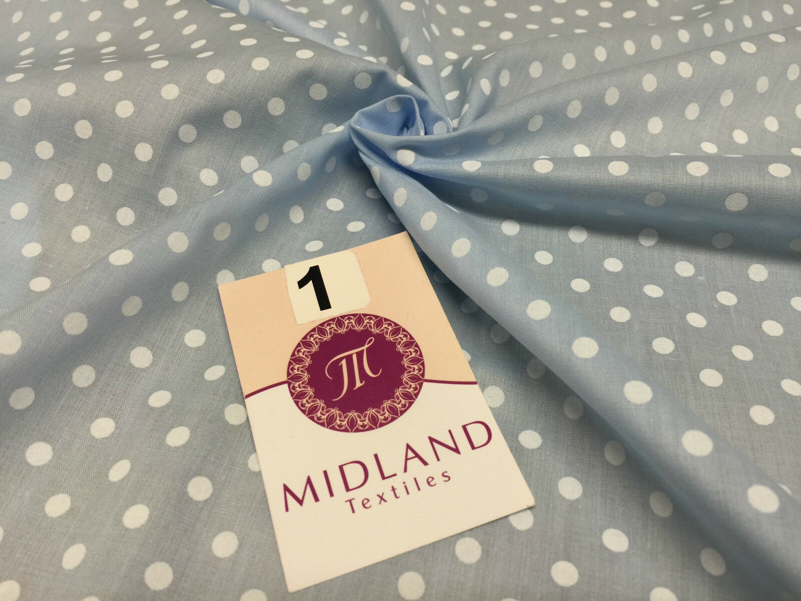 5mm Polka Dot  Polycotton Dress Fabric 44' Wide M357 Mtex