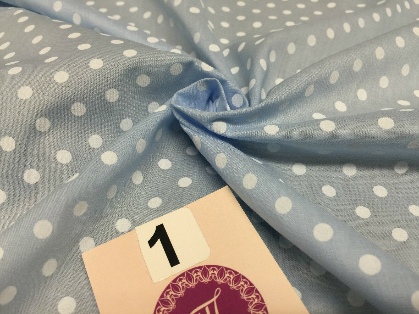 5mm Polka Dot  Polycotton Dress Fabric 44' Wide M357 Mtex