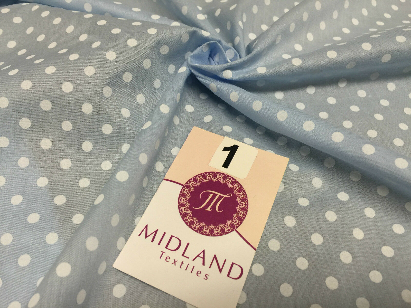 5mm Polka Dot  Polycotton Dress Fabric 44' Wide M357 Mtex