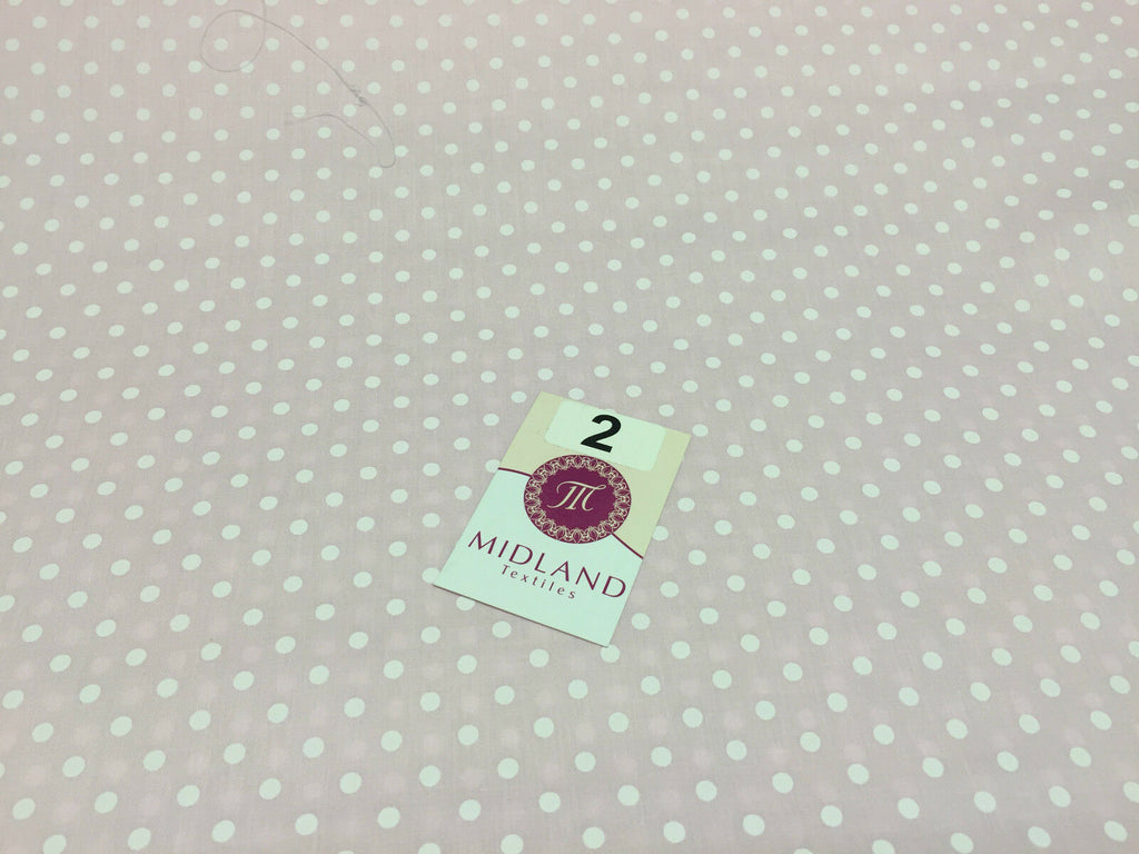 5mm Polka Dot  Polycotton Dress Fabric 44