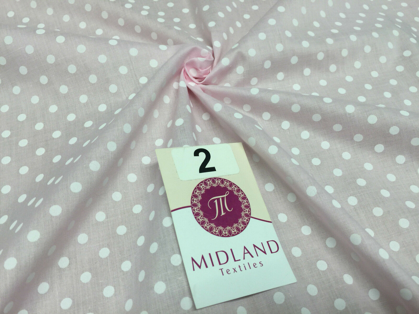 5mm Polka Dot  Polycotton Dress Fabric 44' Wide M357 Mtex