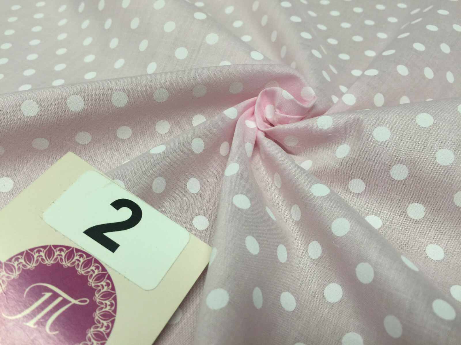 5mm Polka Dot  Polycotton Dress Fabric 44' Wide M357 Mtex