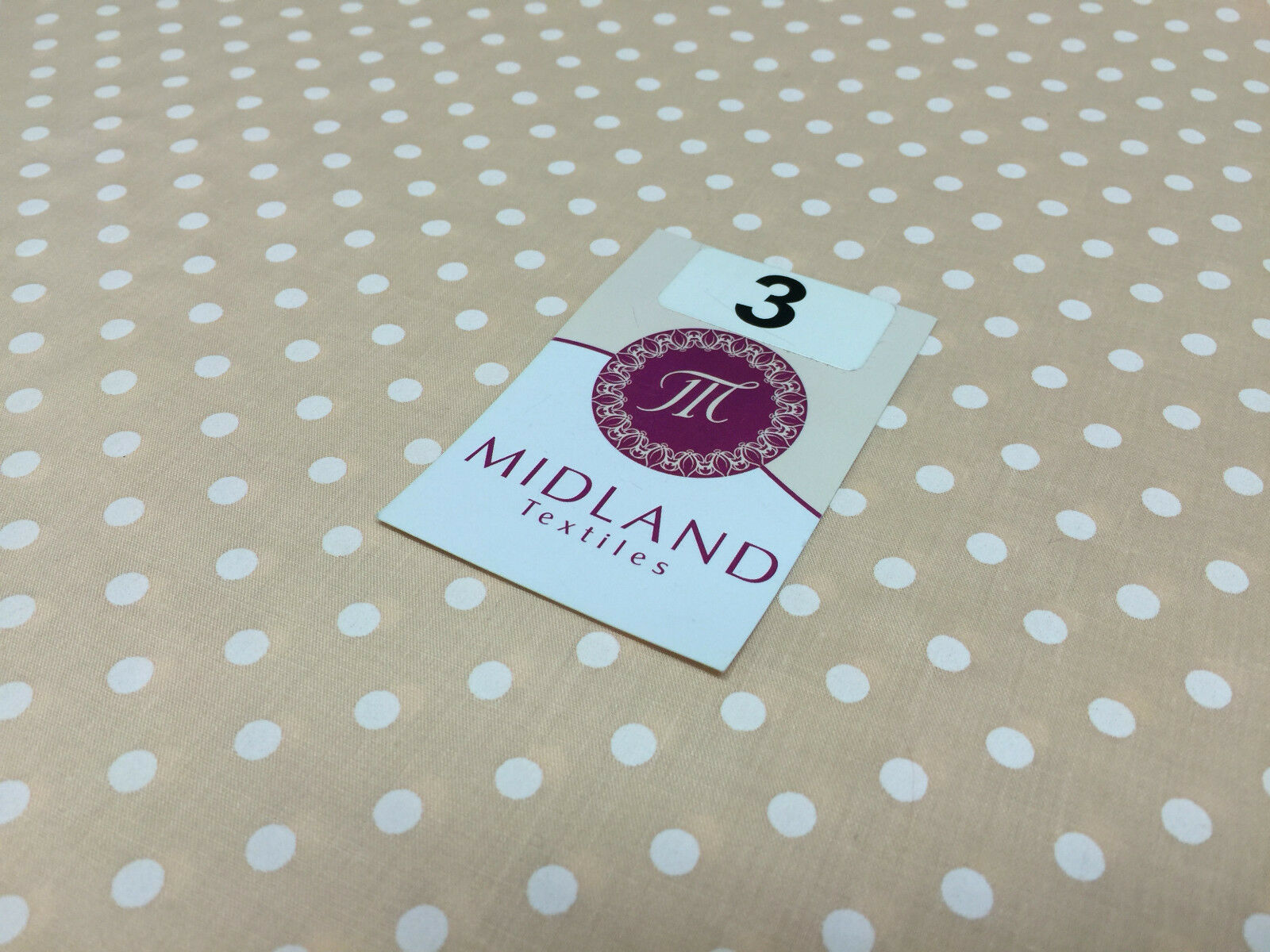 5mm Polka Dot  Polycotton Dress Fabric 44' Wide M357 Mtex