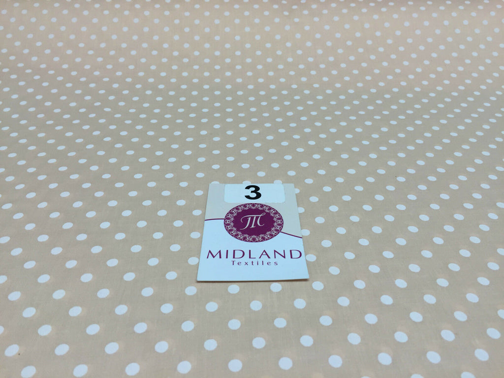 5mm Polka Dot  Polycotton Dress Fabric 44