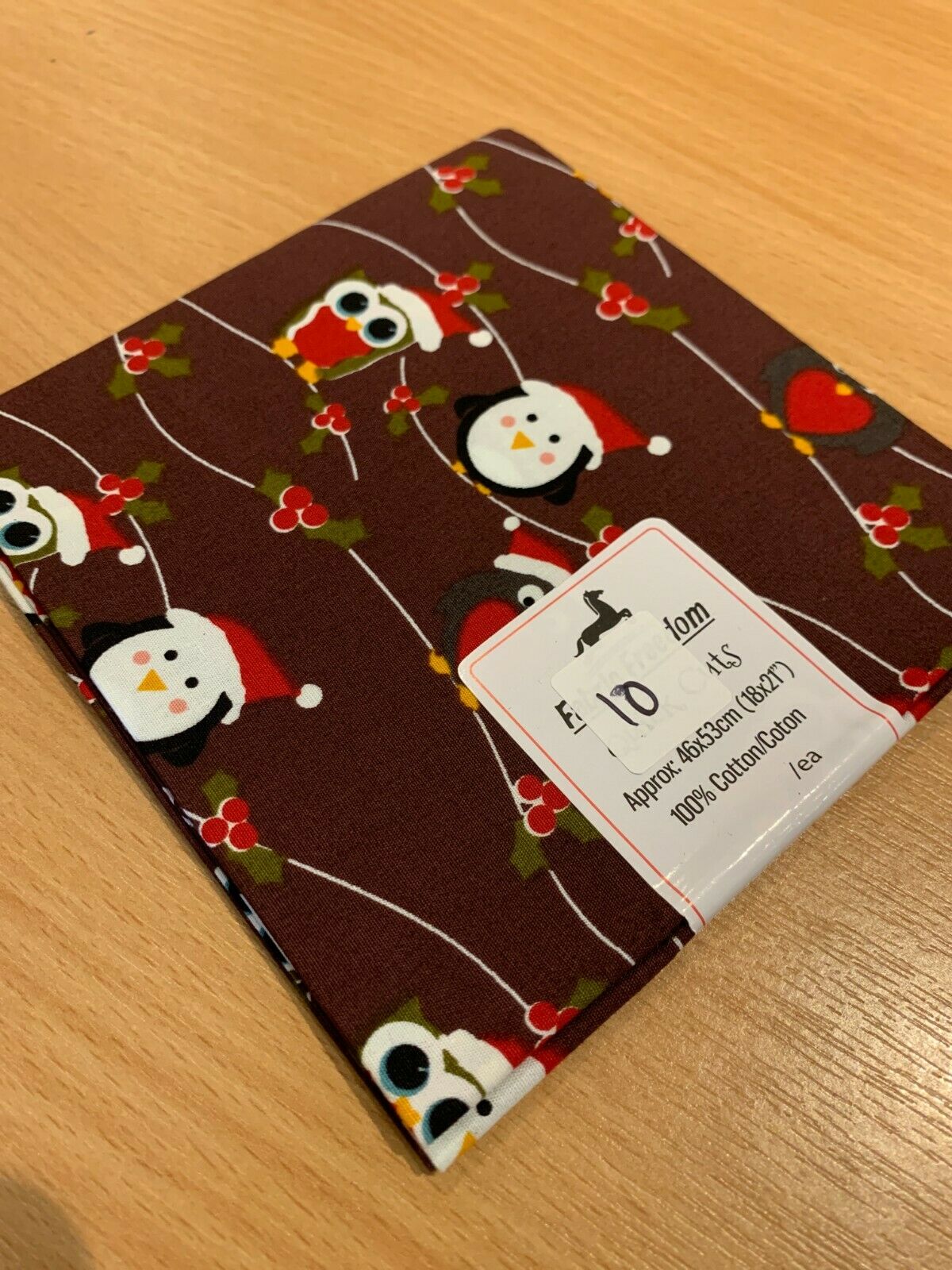 Christmas 100% Cotton pre-cut Fat quarters 46cm x 53cm craft Fabric MK1459