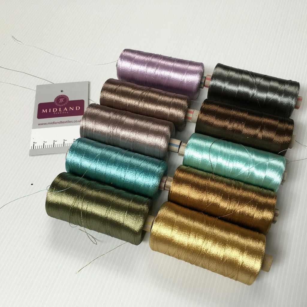 40WT Machine Embroidery rayon 2,700 meter spools shiffli thread craft M1441 Mtex