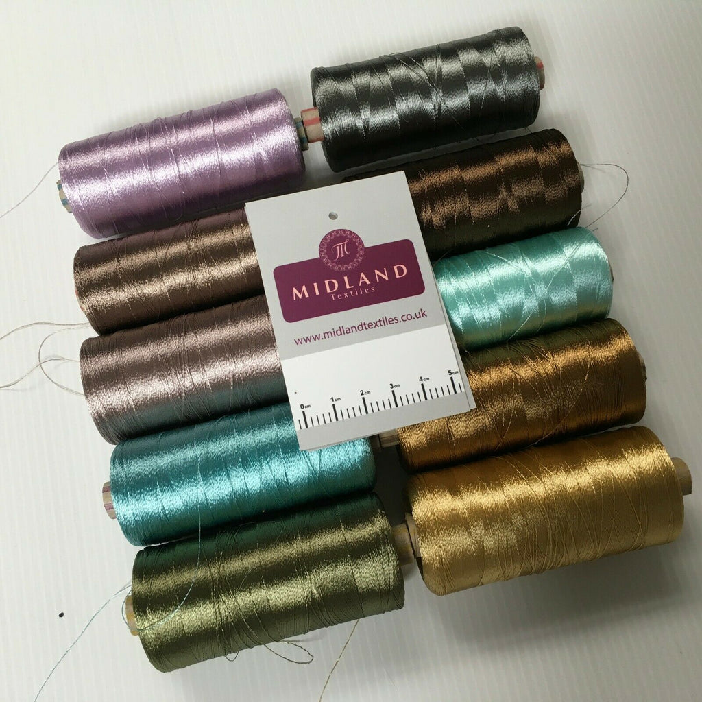 40WT Machine Embroidery rayon 2,700 meter spools shiffli thread craft M1441 Mtex