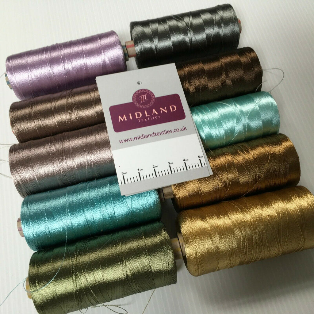 40WT Machine Embroidery rayon 2,700 meter spools shiffli thread craft M1441 Mtex