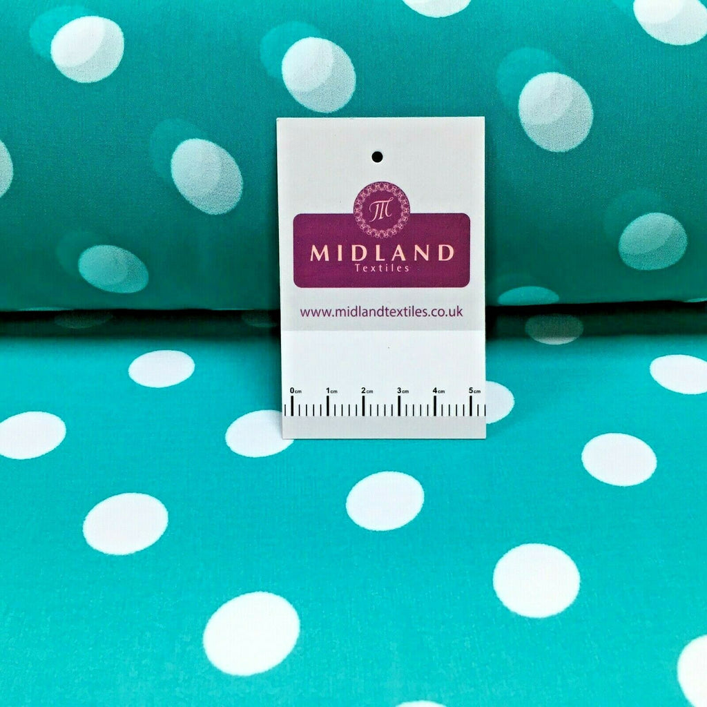 Jade Polka dot spotted Georgette chiffon Fabric M1400-31 Mtex