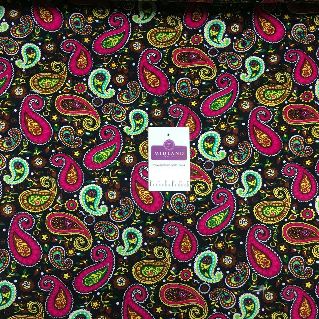 Paisley printed corduroy dress Fabric MH1489