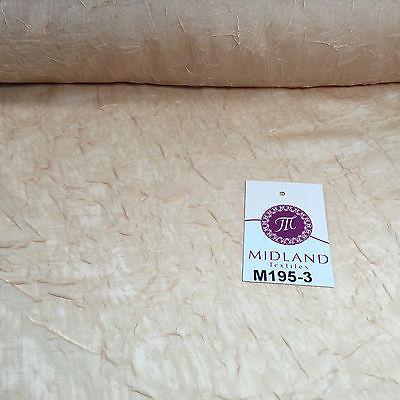 Crushed Crinkled Lightweight Chiffon dress and scarf Fabric 58' M195 Mtex