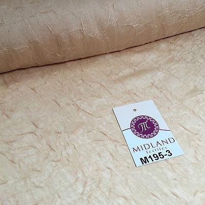 Crushed Crinkled Lightweight Chiffon dress and scarf Fabric 58' M195 Mtex