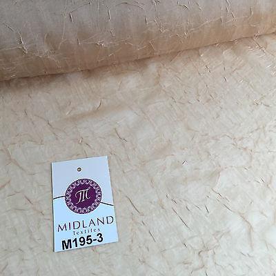 Crushed Crinkled Lightweight Chiffon dress and scarf Fabric 58' M195 Mtex