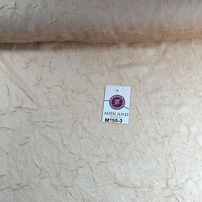 Crushed Crinkled Lightweight Chiffon dress and scarf Fabric 58' M195 Mtex