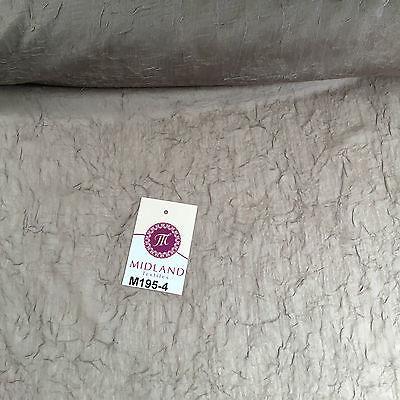 Crushed Crinkled Lightweight Chiffon dress and scarf Fabric 58' M195 Mtex