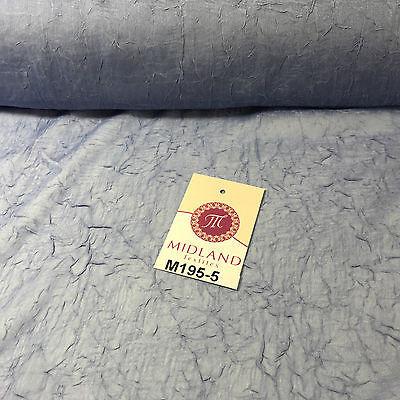 Crushed Crinkled Lightweight Chiffon dress and scarf Fabric 58' M195 Mtex