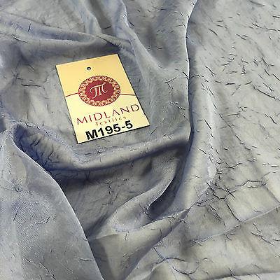 Crushed Crinkled Lightweight Chiffon dress and scarf Fabric 58' M195 Mtex