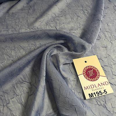 Crushed Crinkled Lightweight Chiffon dress and scarf Fabric 58' M195 Mtex