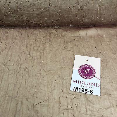 Crushed Crinkled Lightweight Chiffon dress and scarf Fabric 58' M195 Mtex