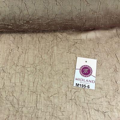 Crushed Crinkled Lightweight Chiffon dress and scarf Fabric 58' M195 Mtex