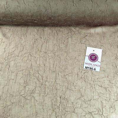 Crushed Crinkled Lightweight Chiffon dress and scarf Fabric 58' M195 Mtex