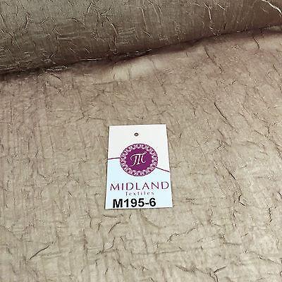 Crushed Crinkled Lightweight Chiffon dress and scarf Fabric 58' M195 Mtex