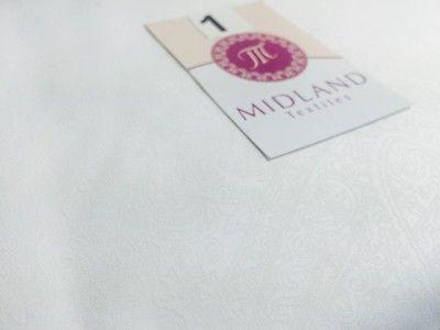 Floral Paisley Pastel white lacquer Print Fabric 100% Cotton 44' Wide  M527 Mtex