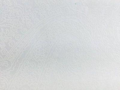 Floral Paisley Pastel white lacquer Print Fabric 100% Cotton 44' Wide  M527 Mtex