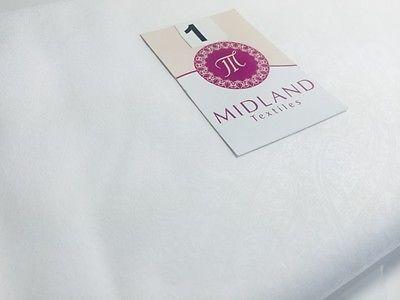 Floral Paisley Pastel white lacquer Print Fabric 100% Cotton 44' Wide  M527 Mtex