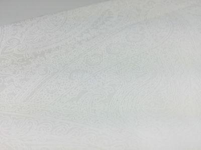 Floral Paisley Pastel white lacquer Print Fabric 100% Cotton 44' Wide  M527 Mtex