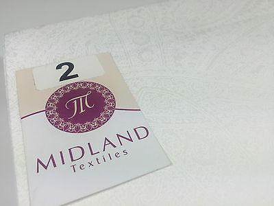 Floral Paisley Pastel white lacquer Print Fabric 100% Cotton 44' Wide  M527 Mtex